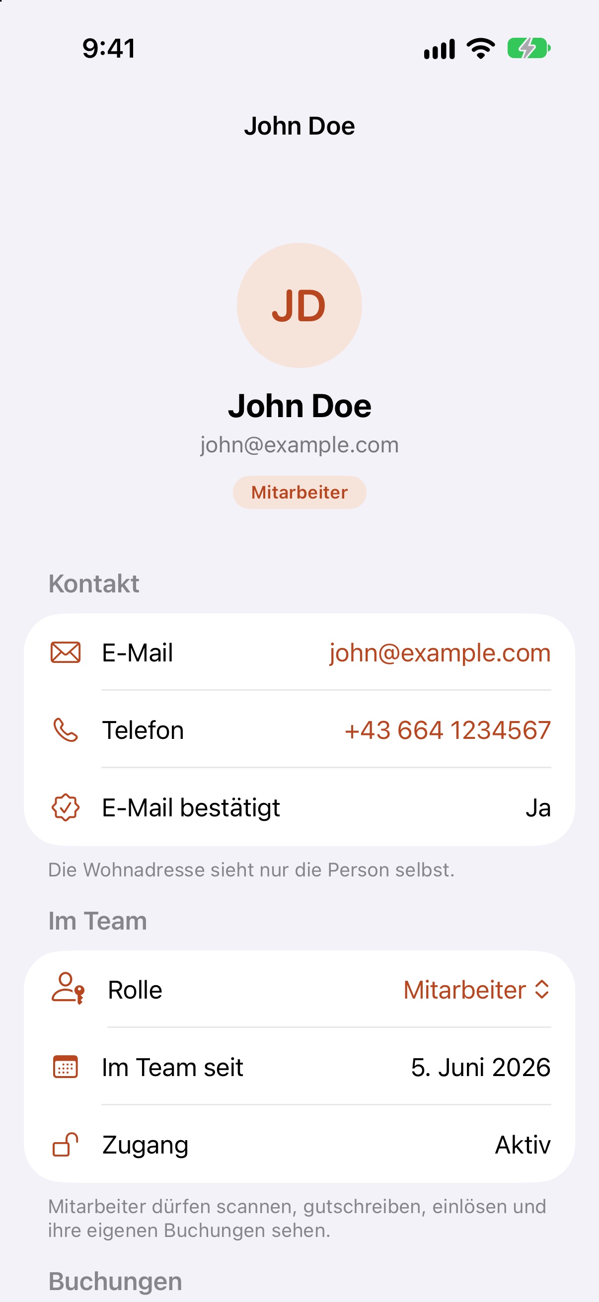 Jede Person auf einen Blick.